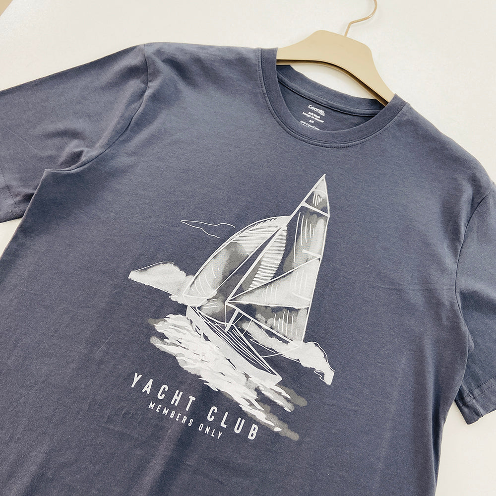 Mens Short Sleeve Crew Neck Graphic Print T-Shirt