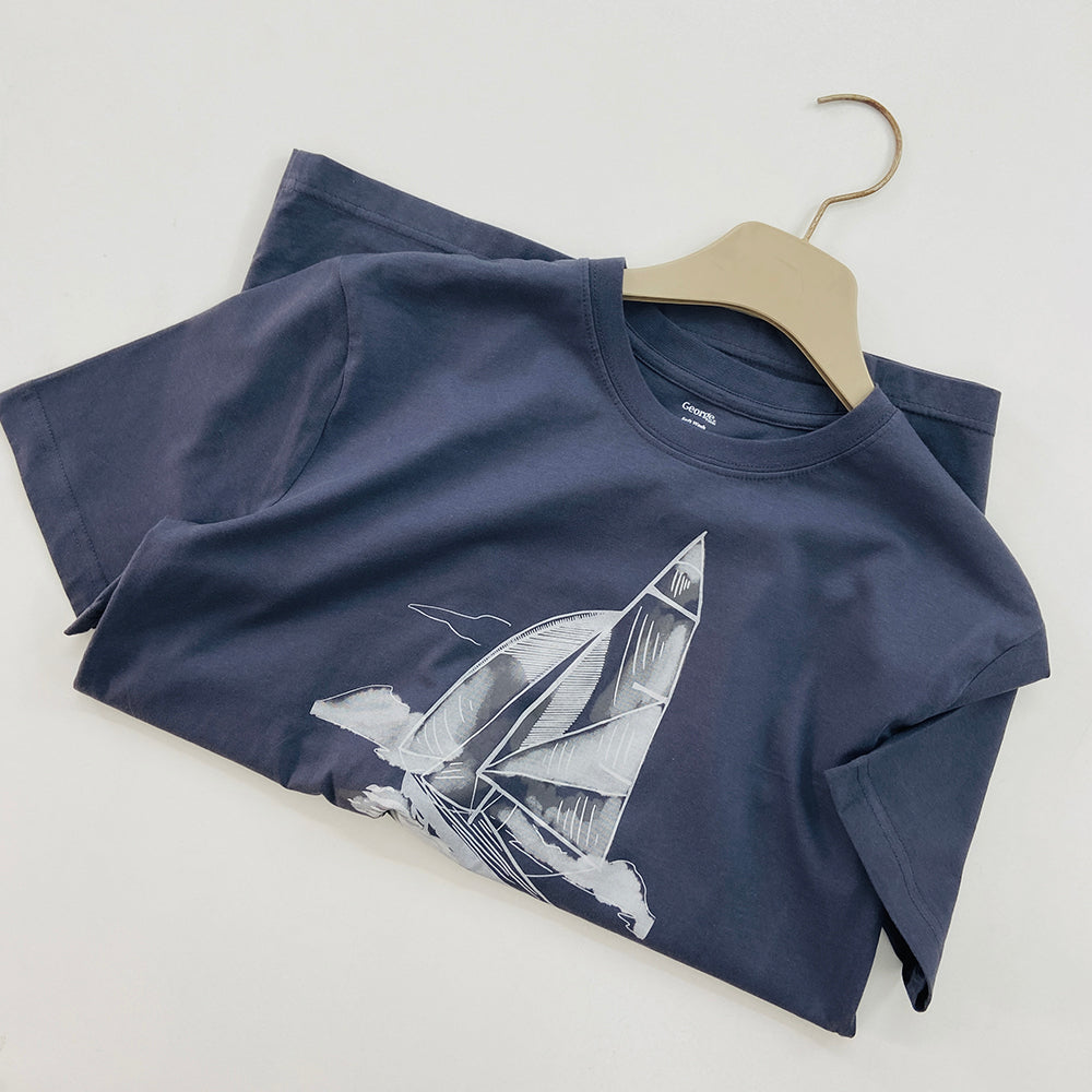 Mens Short Sleeve Crew Neck Graphic Print T-Shirt