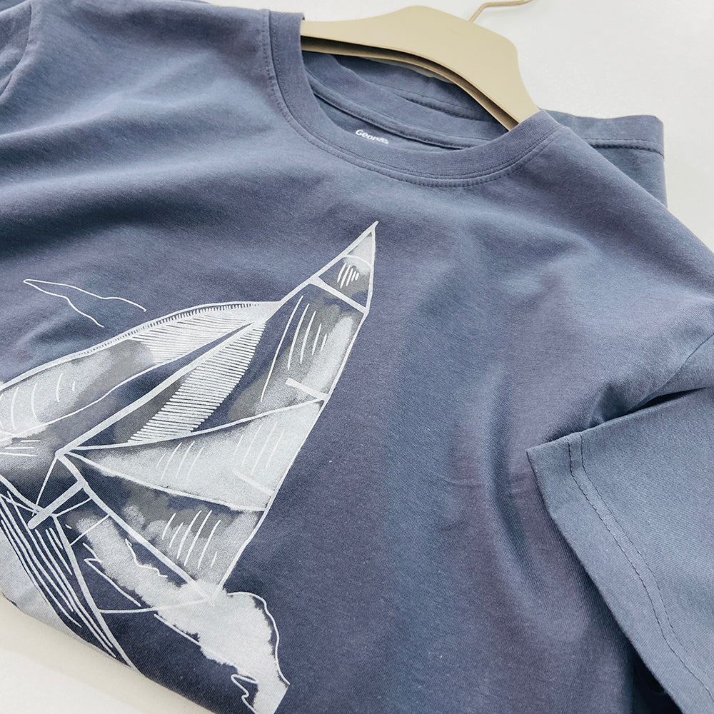 Mens Short Sleeve Crew Neck Graphic Print T-Shirt