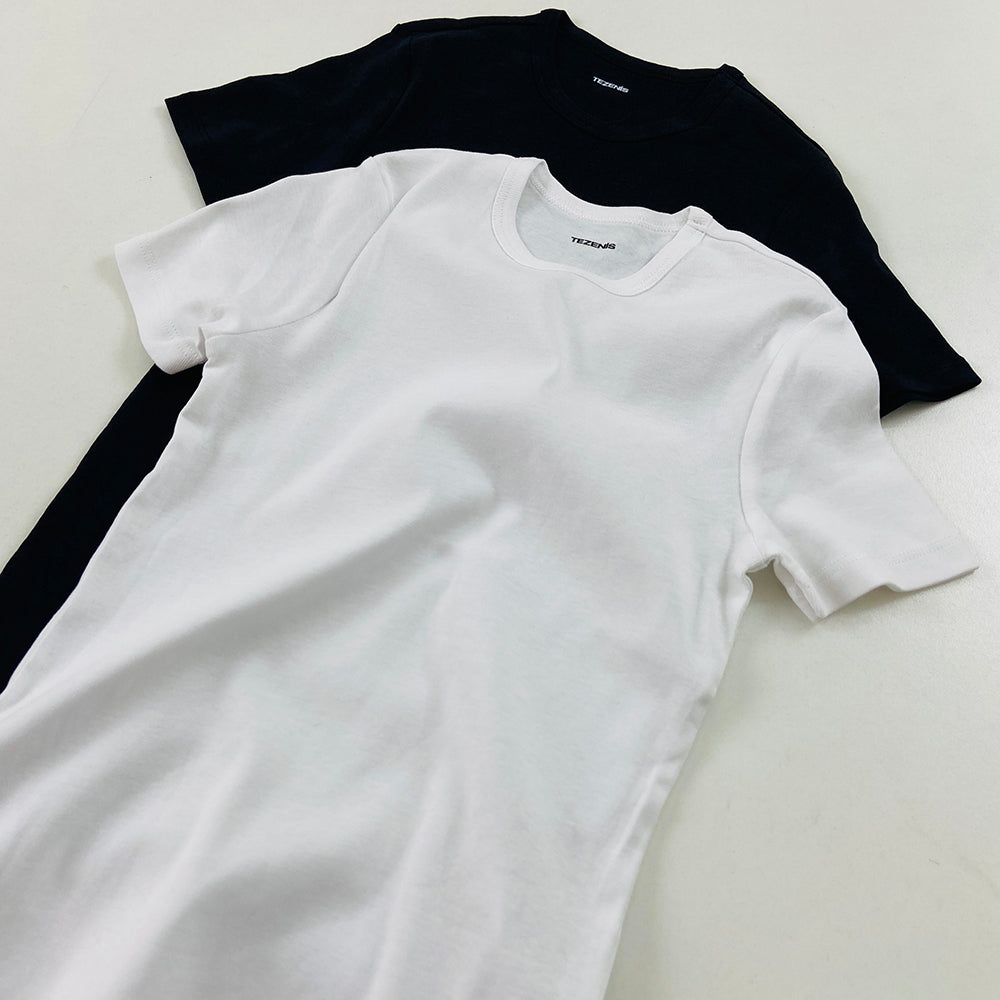 Pack of 2 Girls Basic Round Neck Cotton Undershirt