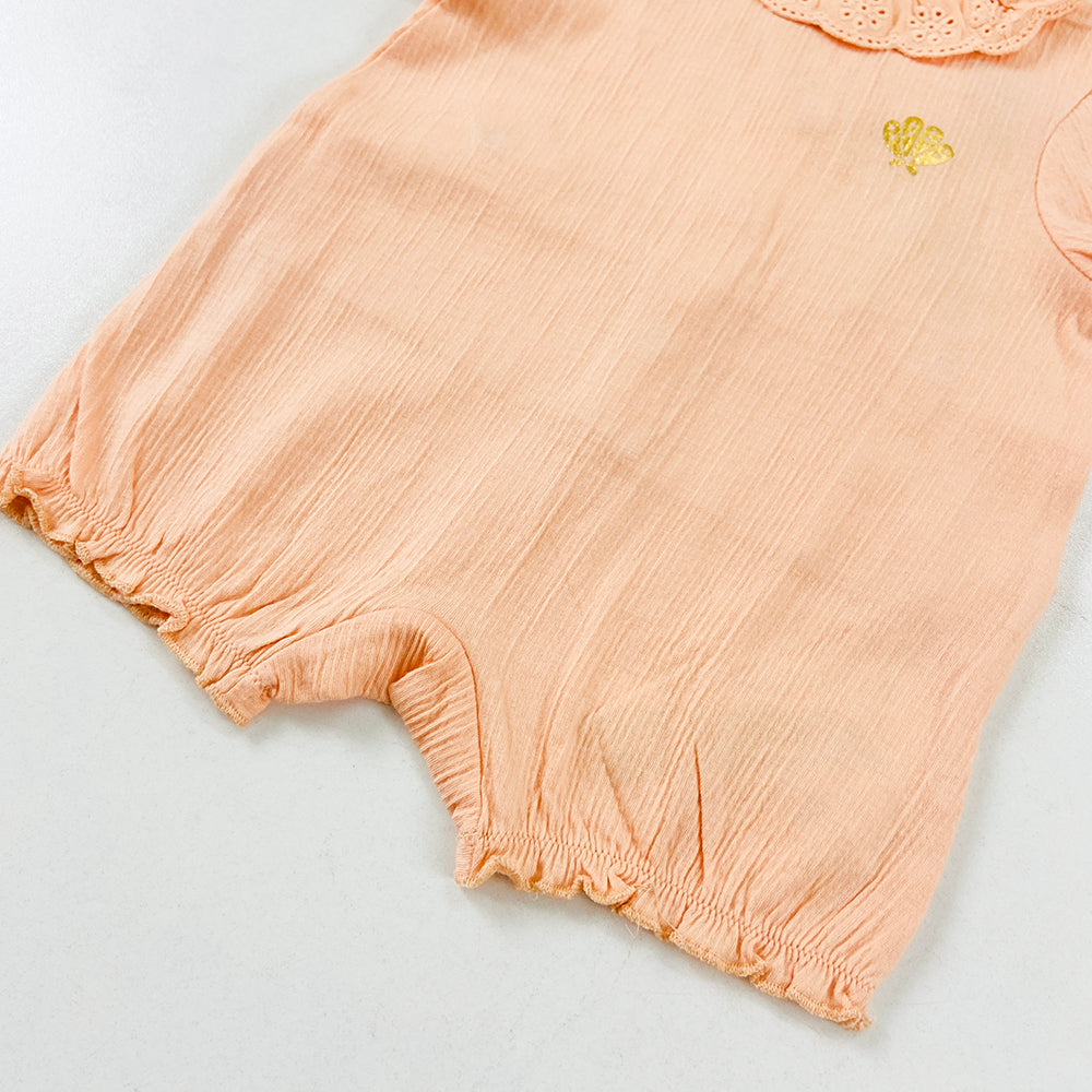 Infant and Toddler Girl Baby Short Sleeve Cotton Bodysuit