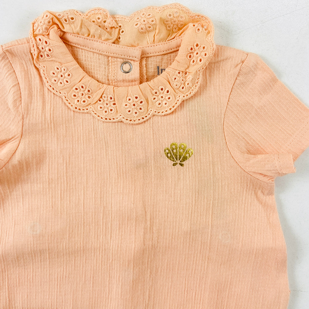 Infant and Toddler Girl Baby Short Sleeve Cotton Bodysuit