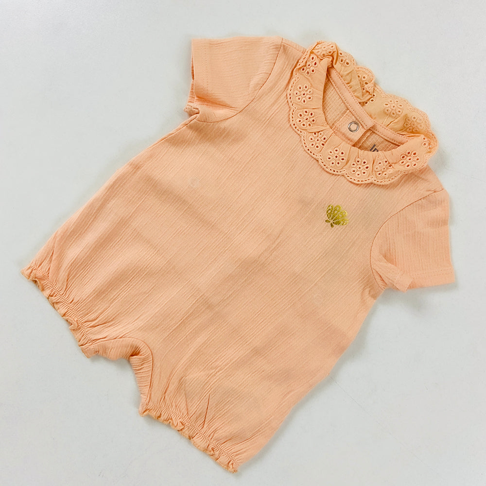 Infant and Toddler Girl Baby Short Sleeve Cotton Bodysuit