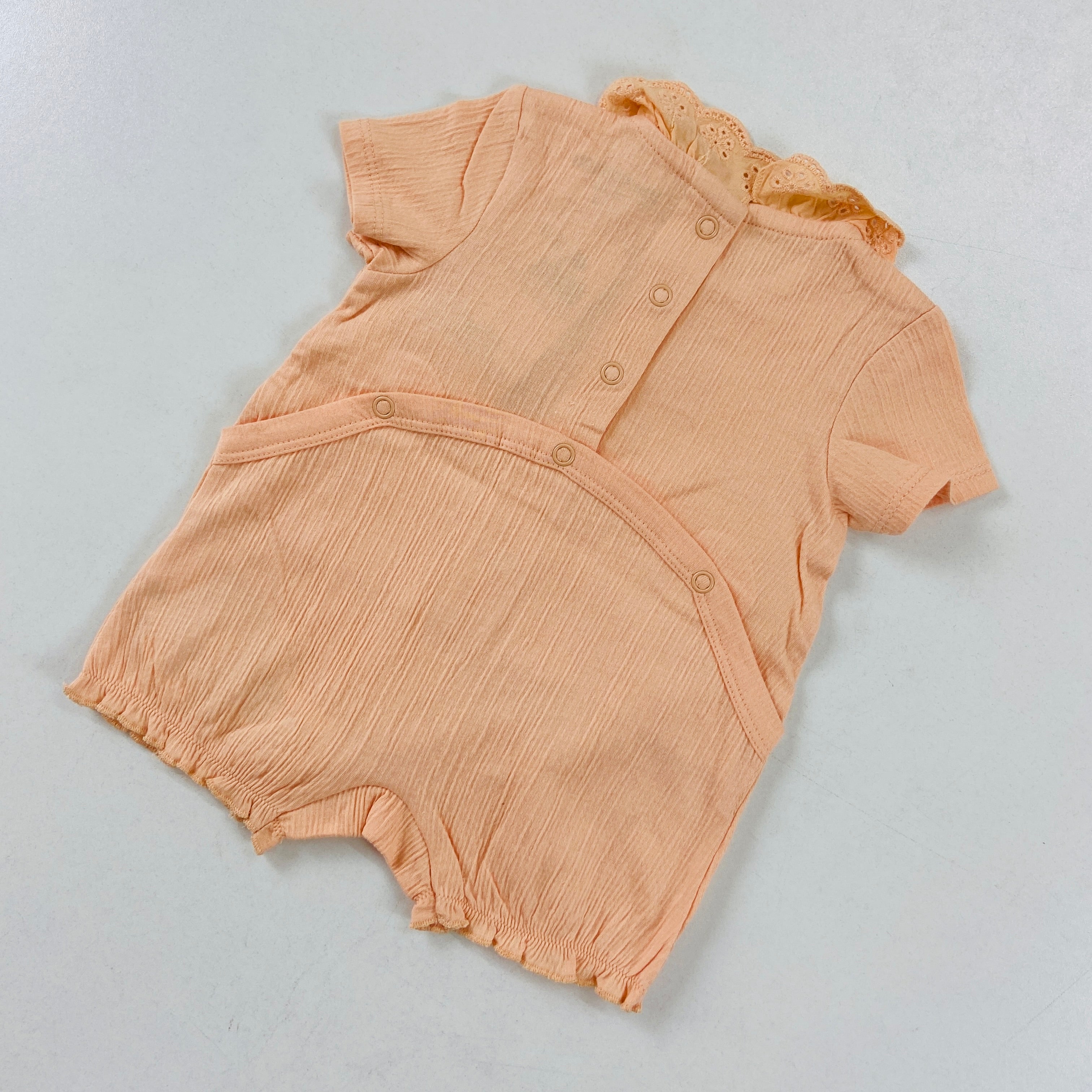 Infant and Toddler Girl Baby Short Sleeve Cotton Bodysuit