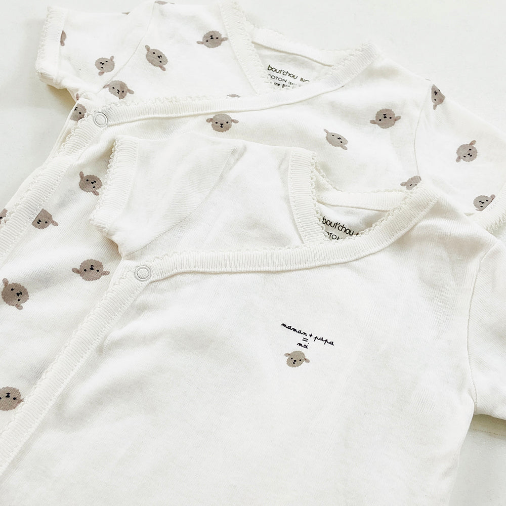 Toddler Baby Half Sleeve Unisex Cotton Romper