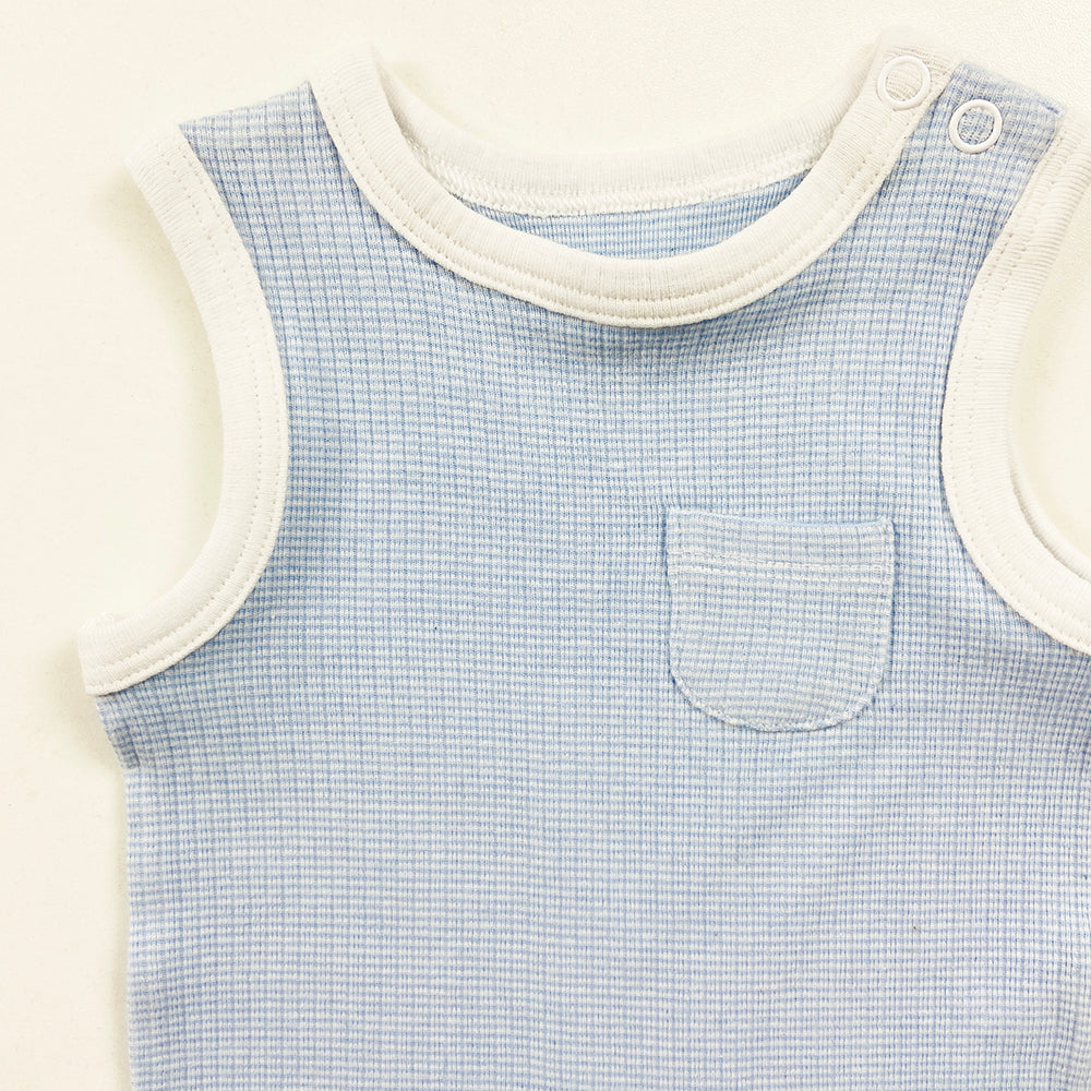 Infant and Toddler Baby Sleeveless Cotton Romper Bodysuit