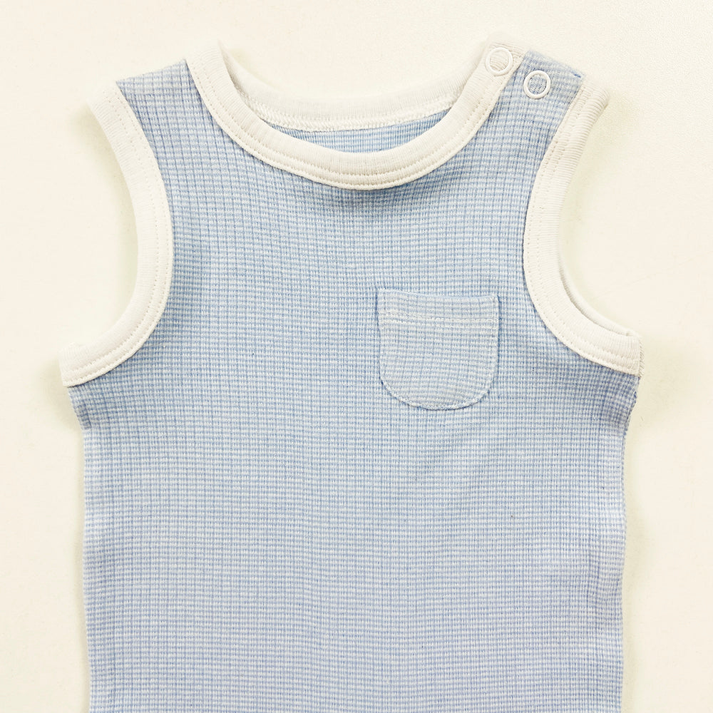 Infant and Toddler Baby Sleeveless Cotton Romper Bodysuit