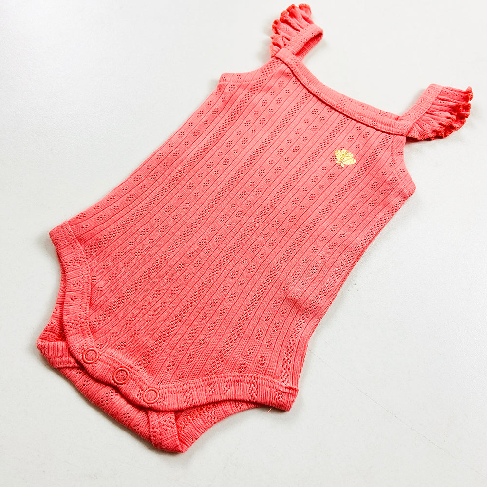 Infant and Toddler Girl Baby Sleeveless Cotton Romper Bodysuit
