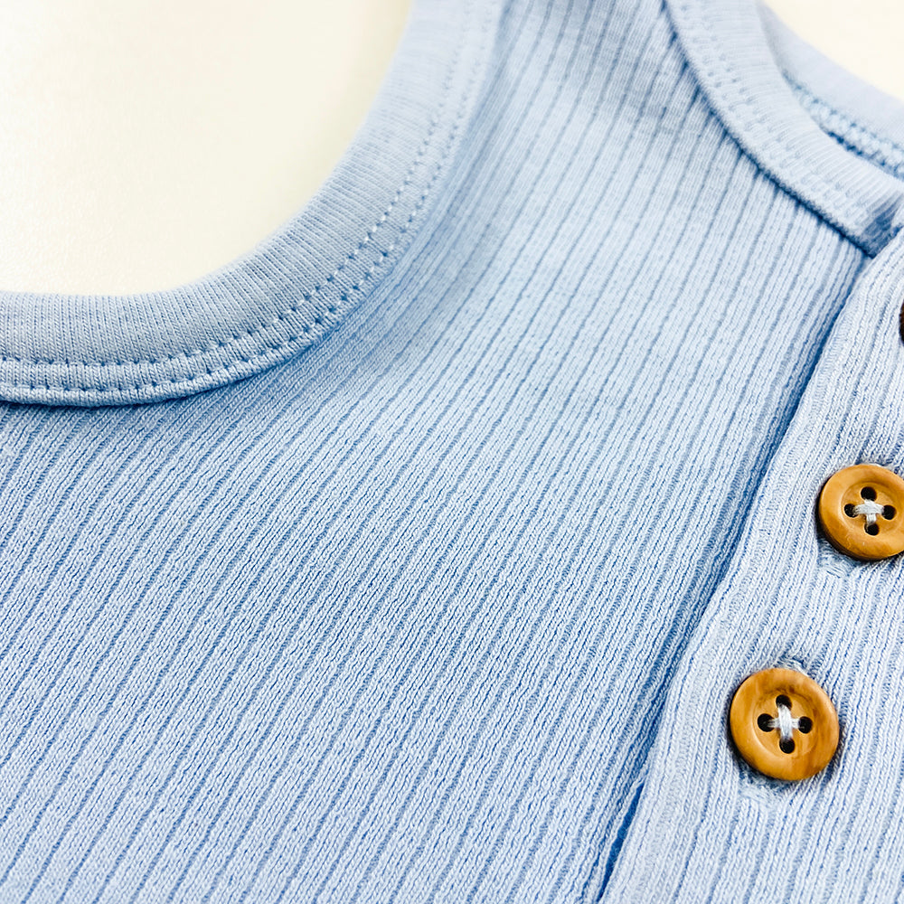 Infant and Toddler Baby Ribbed Sleeveless Cotton Romper Bodysuit