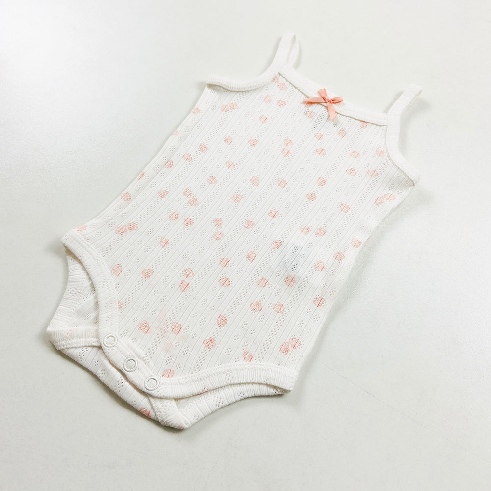 Infant and Toddler Girl Baby Sleeveless Cotton Romper Bodysuit