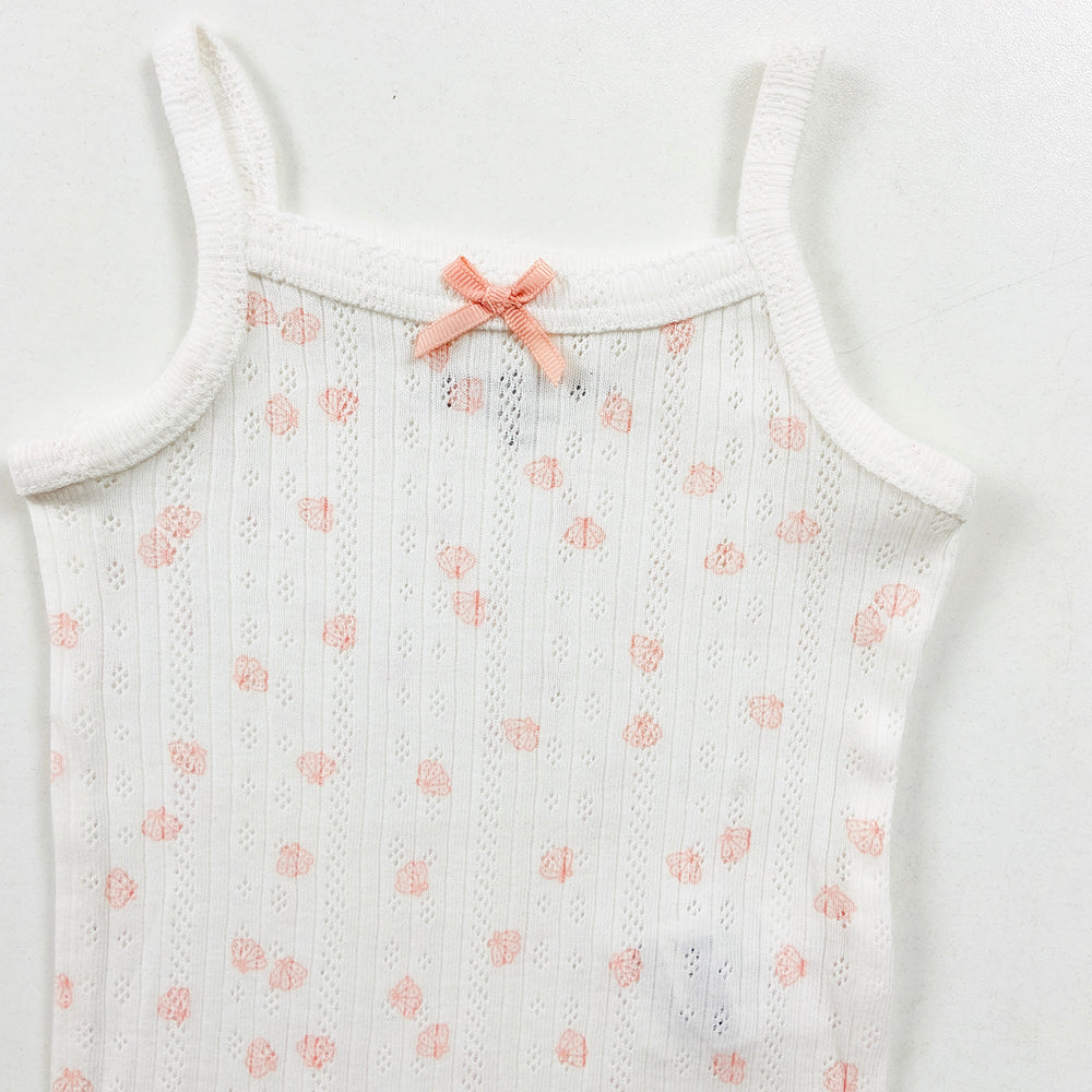 Infant and Toddler Girl Baby Sleeveless Cotton Romper Bodysuit