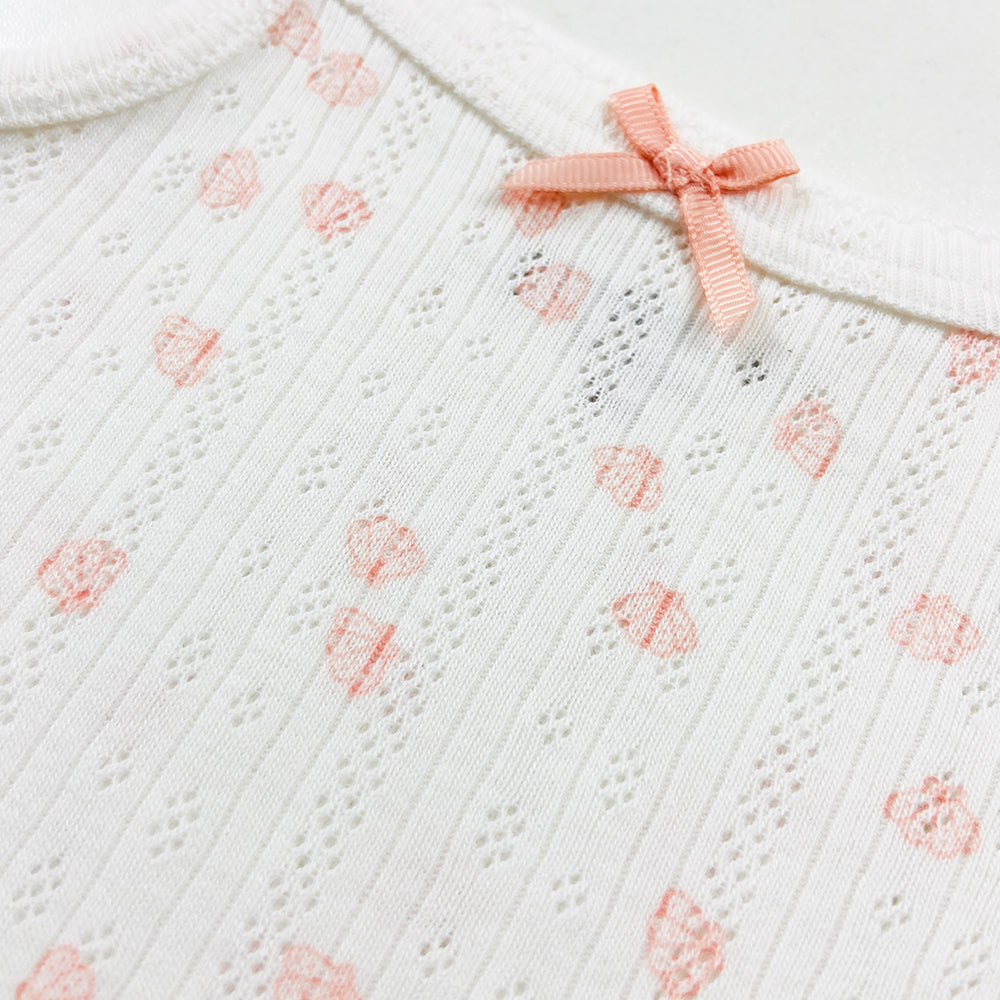 Infant and Toddler Girl Baby Sleeveless Cotton Romper Bodysuit
