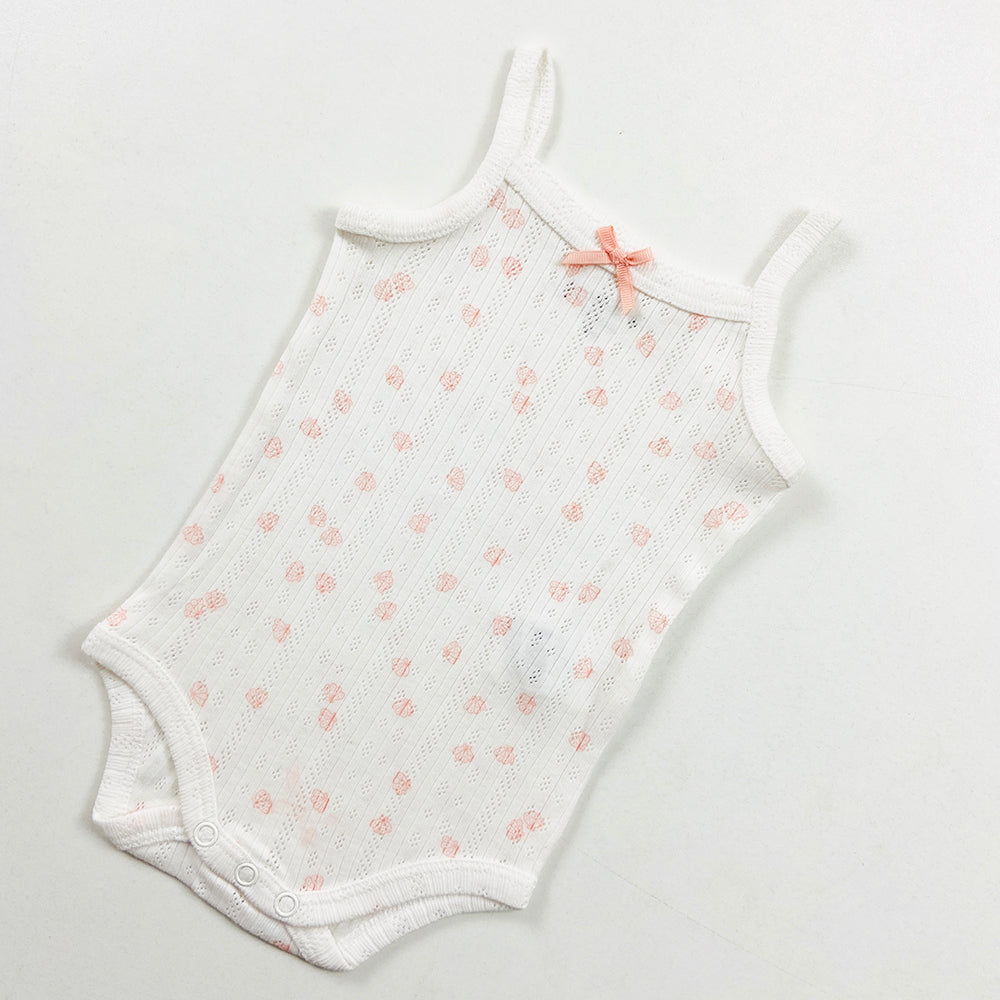 Infant and Toddler Girl Baby Sleeveless Cotton Romper Bodysuit