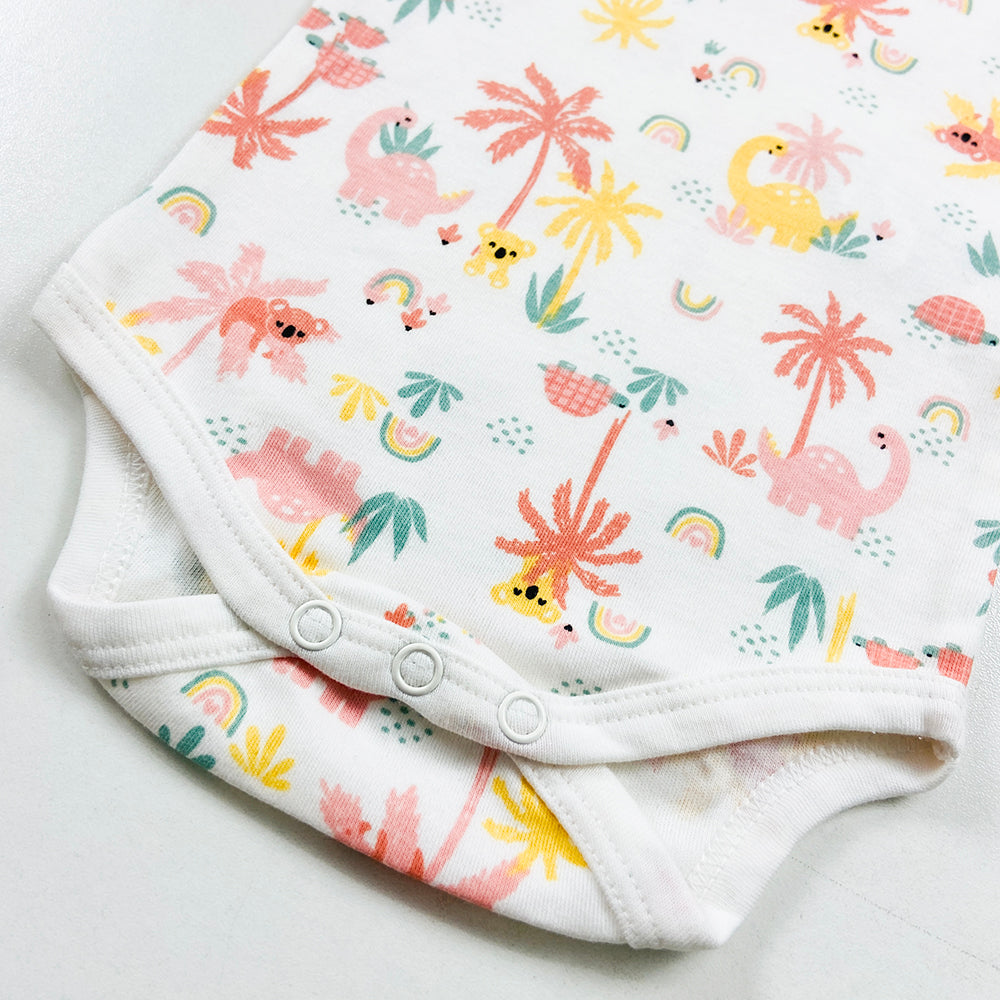 Infant and Toddler Baby Sleeveless Cotton Romper Bodysuit