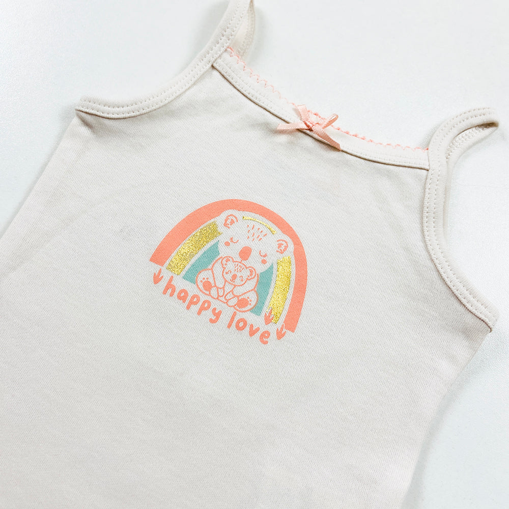 Infant and Toddler Baby Sleeveless Cotton Romper Bodysuit