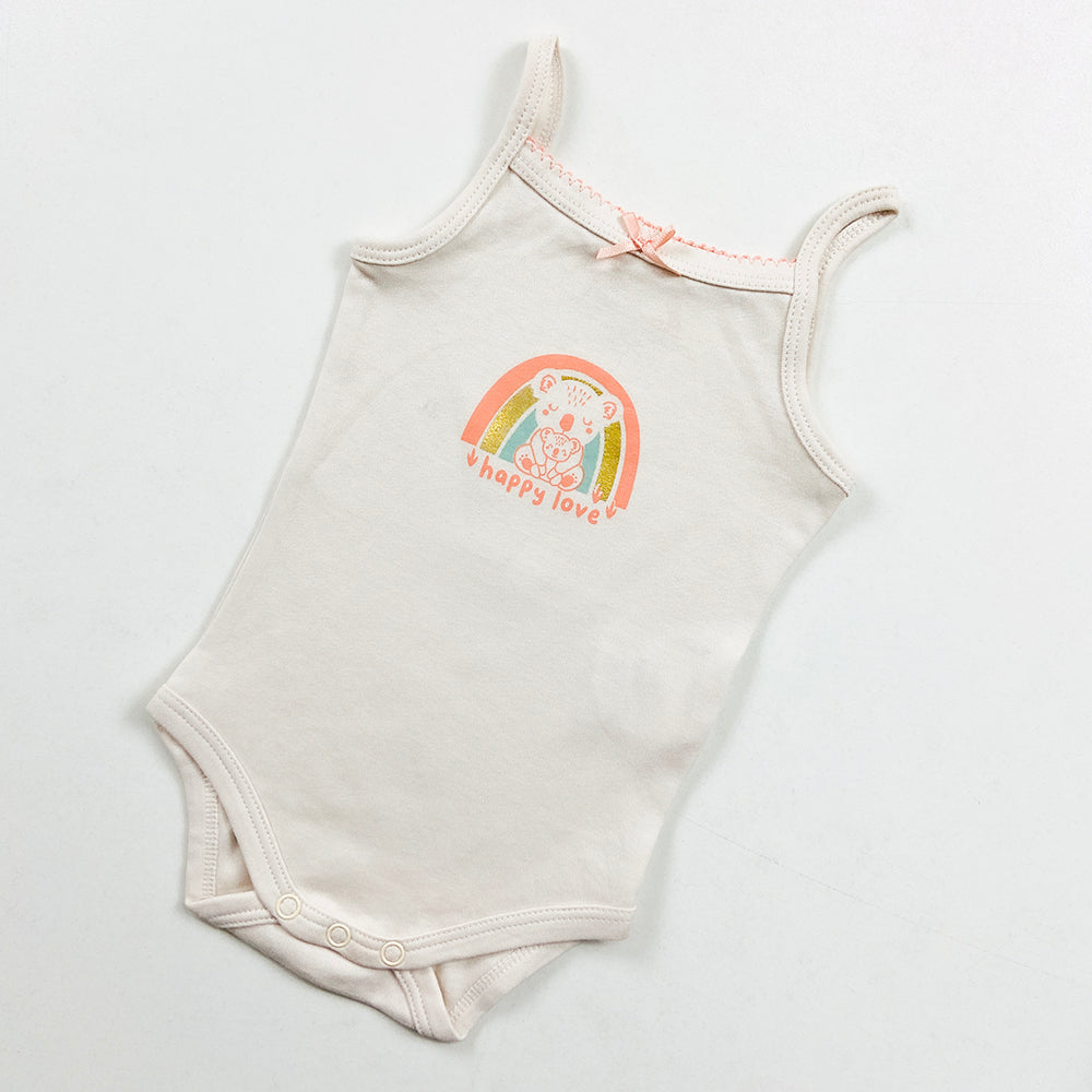 Infant and Toddler Baby Sleeveless Cotton Romper Bodysuit