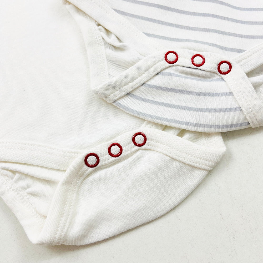 Pack of 2 Cute Printed Full Sleeve Baby Romper