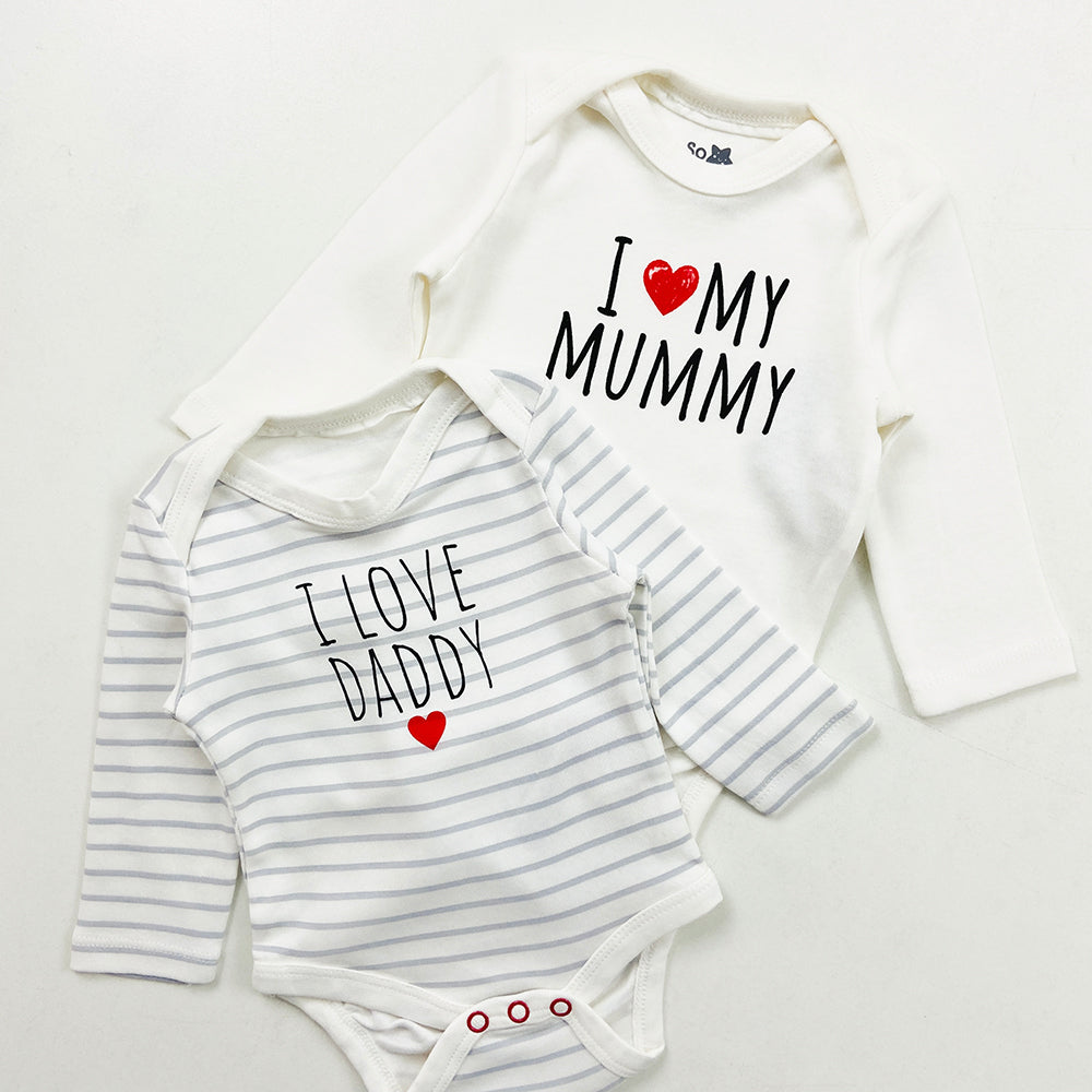 Pack of 2 Cute Printed Full Sleeve Baby Romper