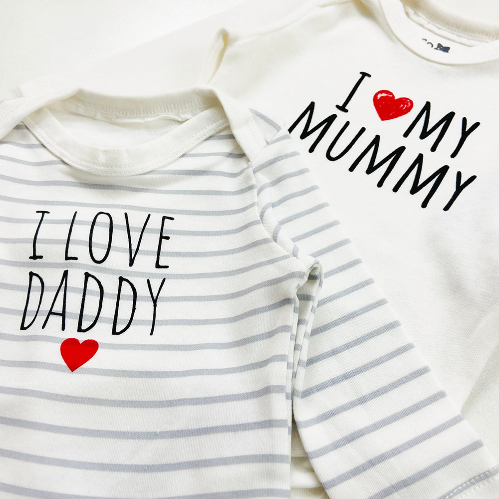 Pack of 2 Cute Printed Full Sleeve Baby Romper