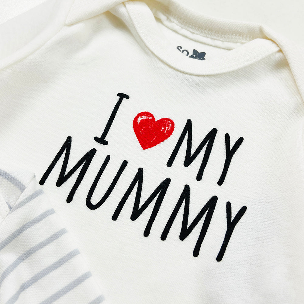 Pack of 2 Cute Printed Full Sleeve Baby Romper