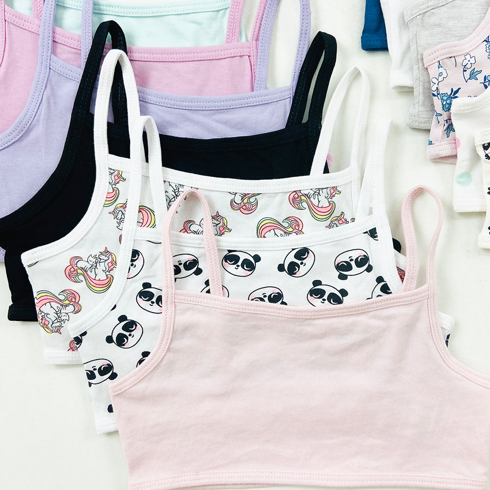 Pack of 4 Teen Girl Camisole Cotton Bras