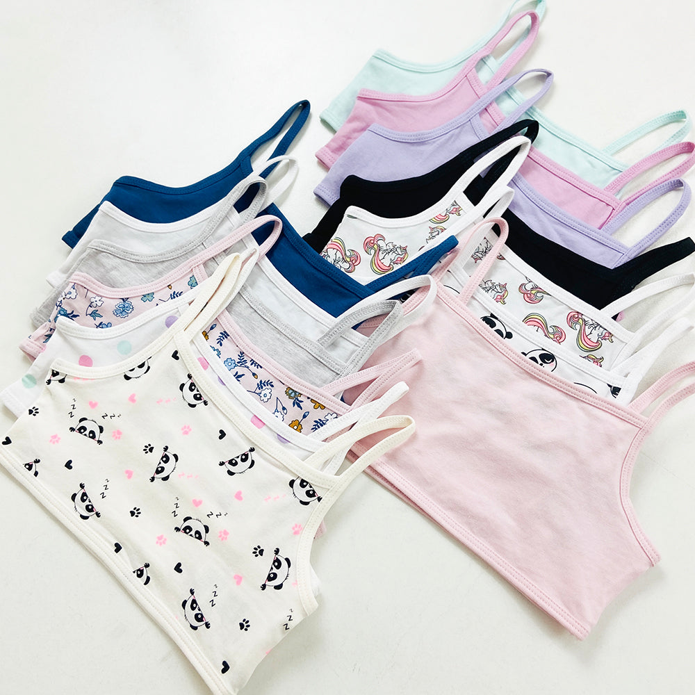 Pack of 4 Teen Girl Camisole Cotton Bras