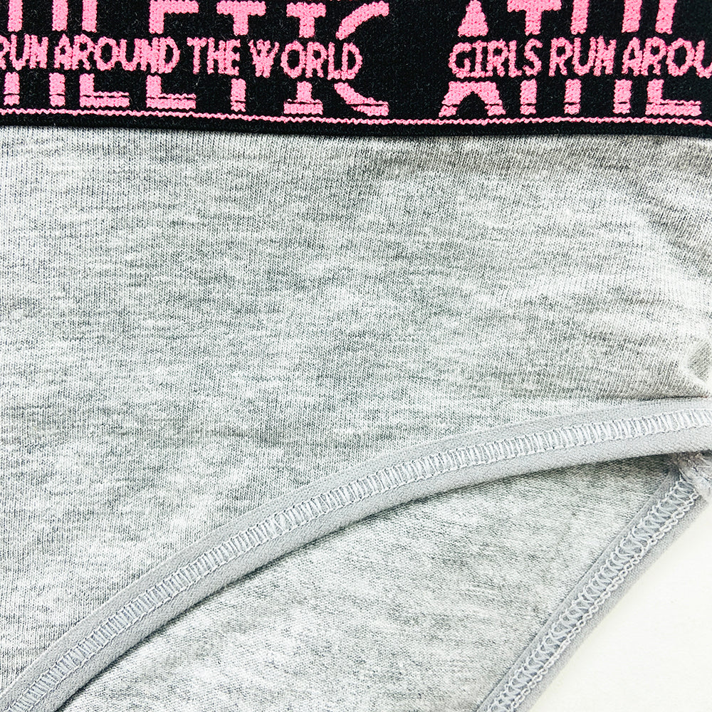 Pack of 3 Girls' Mid Rise Cotton Panties