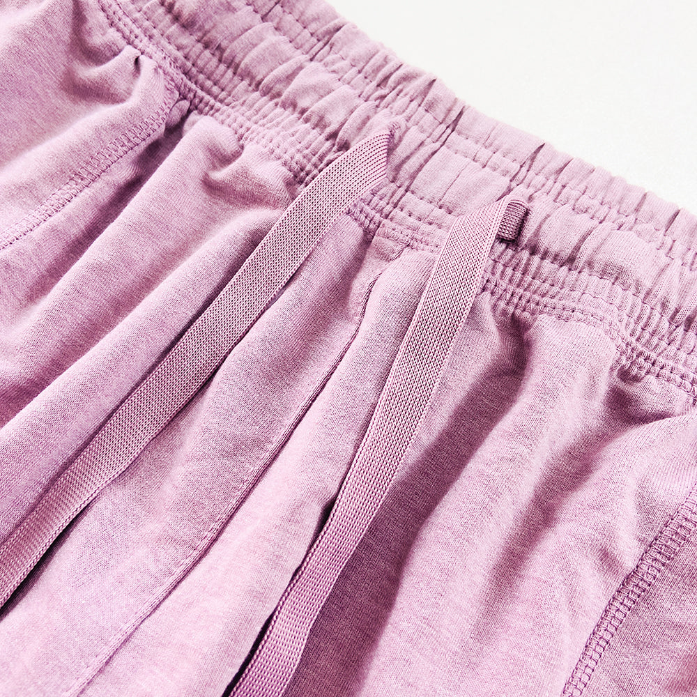 Womens Casual Drawstring Waistbelt Cotton Terry Shorts