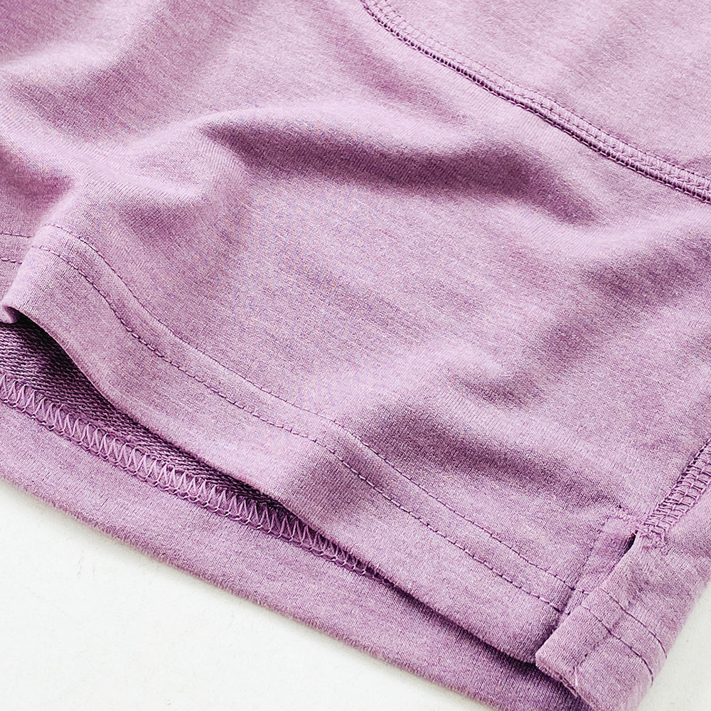 Womens Casual Drawstring Waistbelt Cotton Terry Shorts