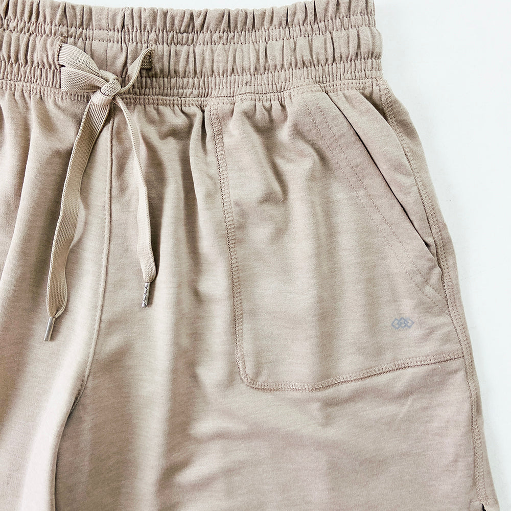 Womens Casual Drawstring Waistbelt Cotton Terry Shorts