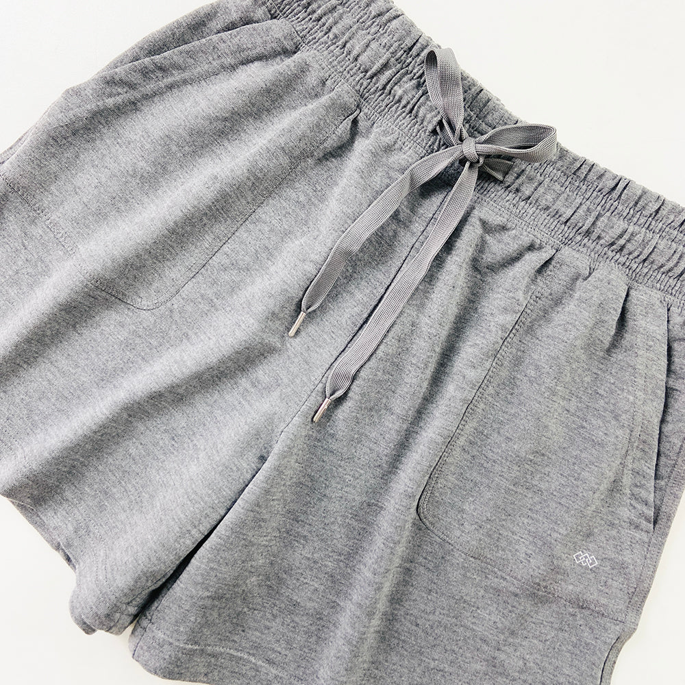 Womens Casual Drawstring Waistbelt Cotton Terry Shorts