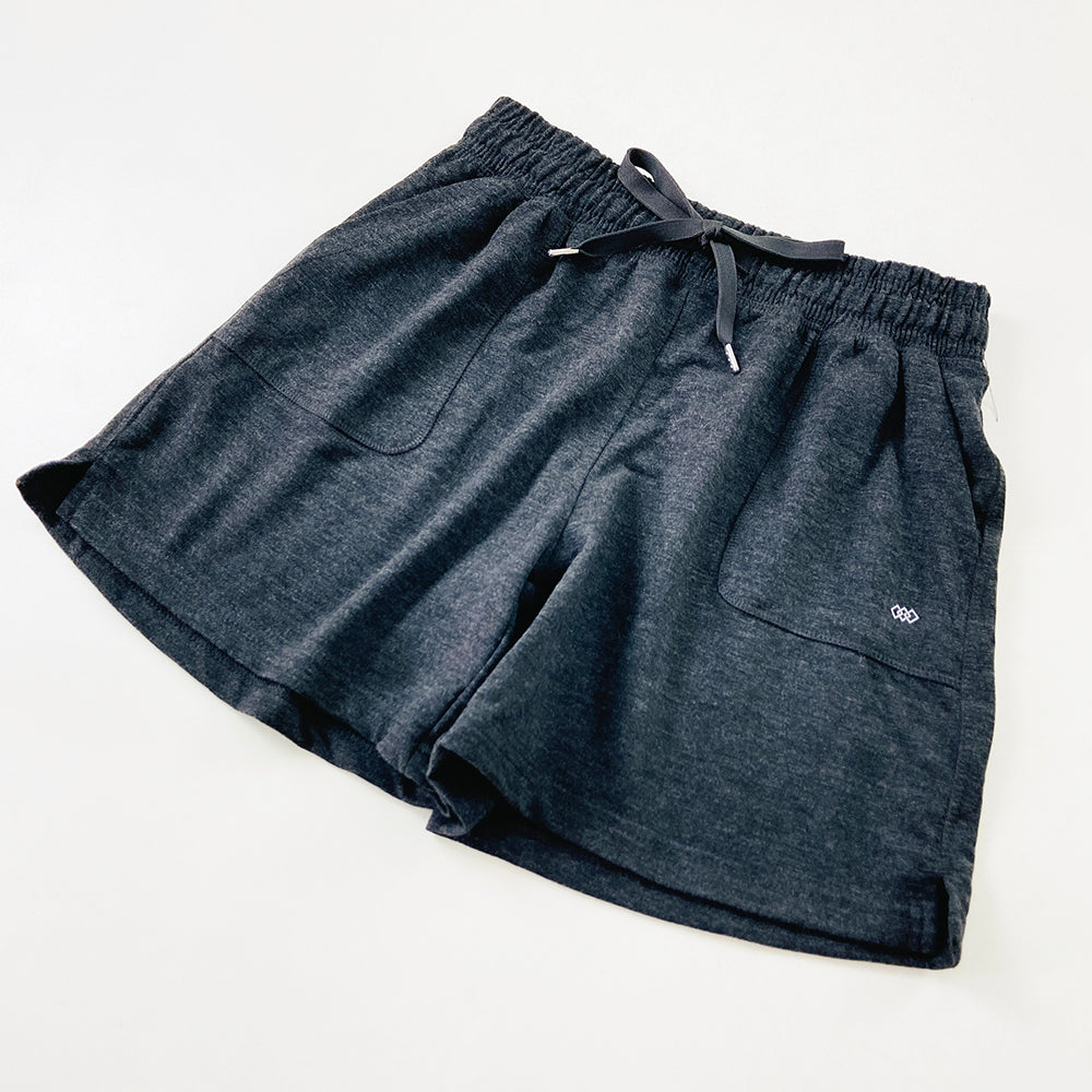 Womens Casual Drawstring Waistbelt Cotton Terry Shorts