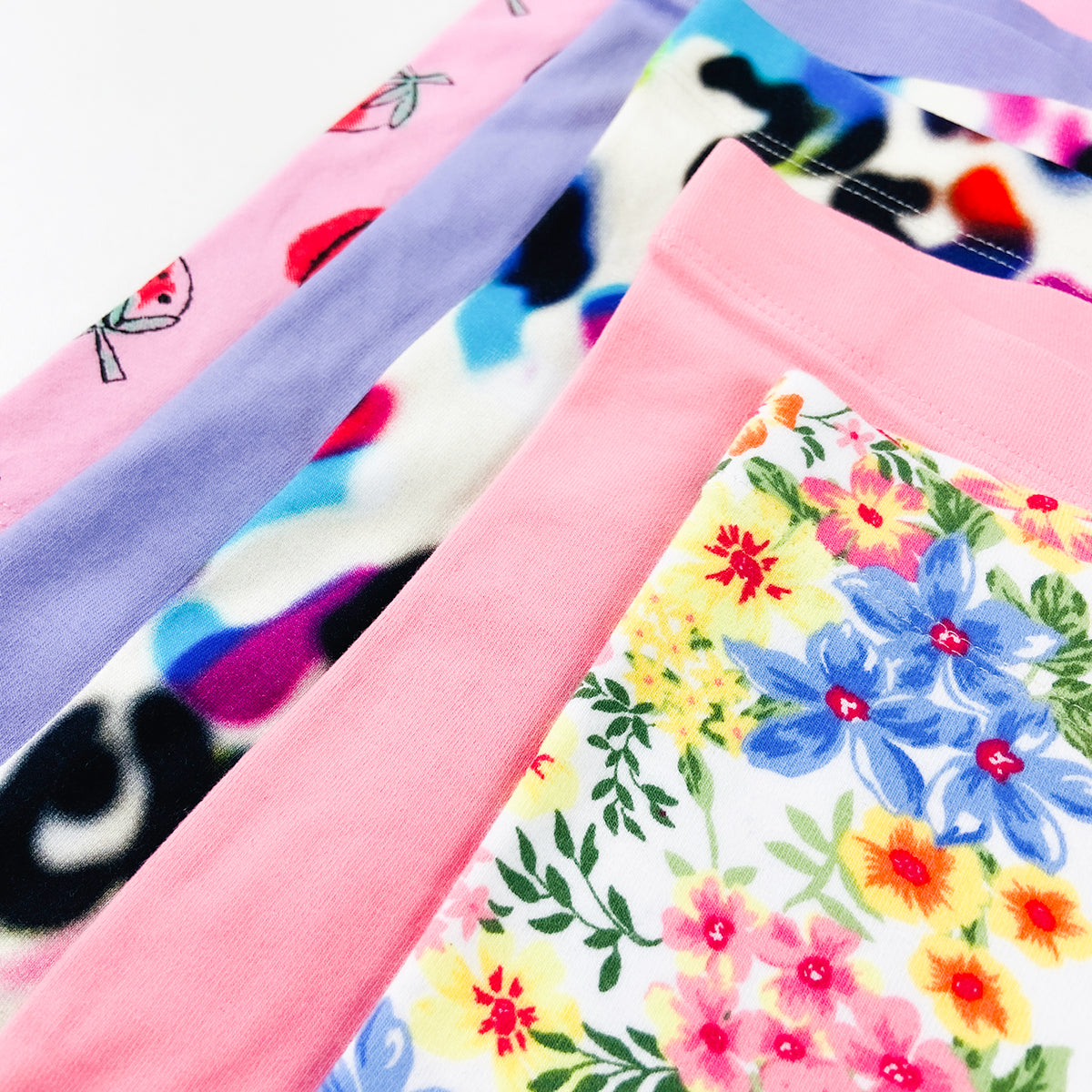 Pack of 3 Toddlers and Young Girls Cotton Cycle Shorts