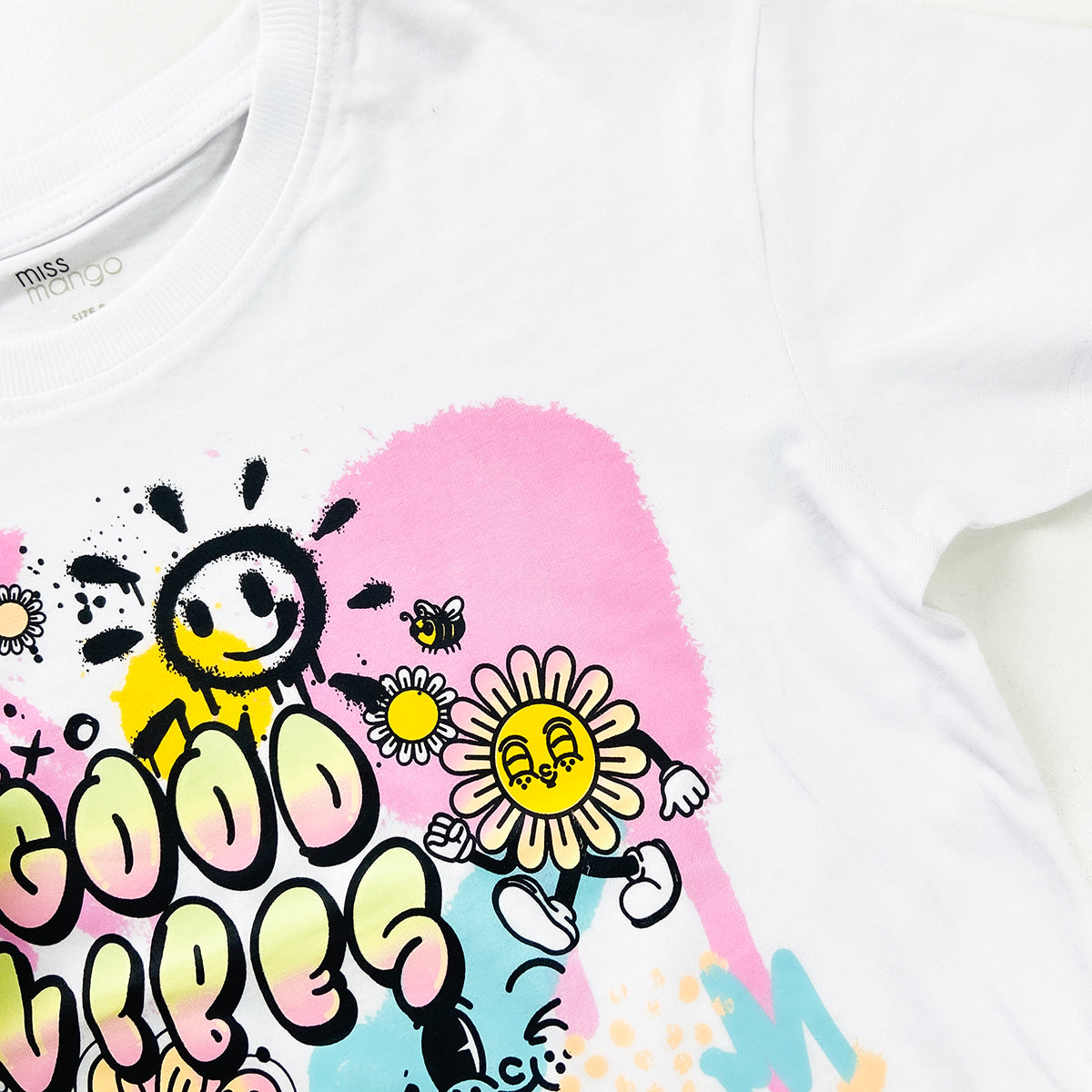 Girls Fun Printed Soft Cotton Short Sleeve Crew Neck T-Shirt (8-16 Years)