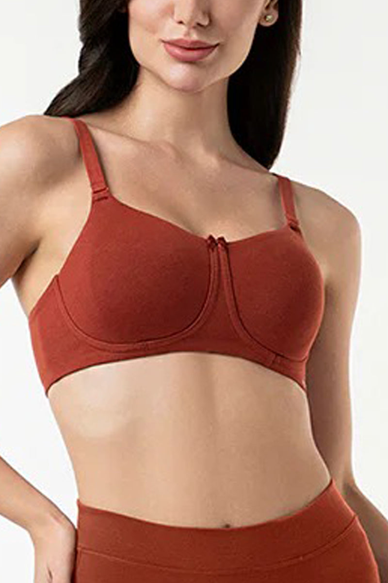 Womens Cotton Non-Padded Non-Wired Full Coverage Bra