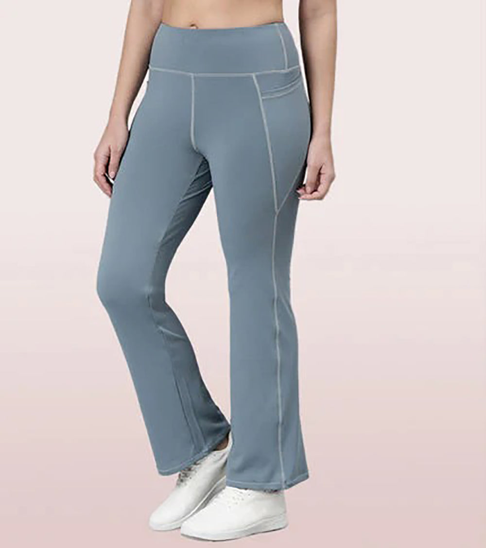 Womens High Waist Bootcut Yoga Pants with Pockets
