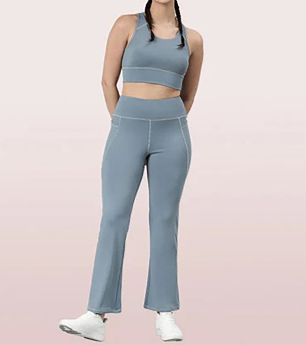 Womens High Waist Bootcut Yoga Pants with Pockets