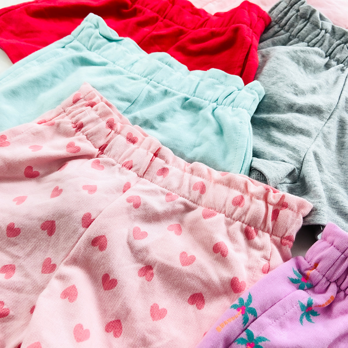 Pack of 3 Baby Girls Soft French Summer Friendly Terry Shorts