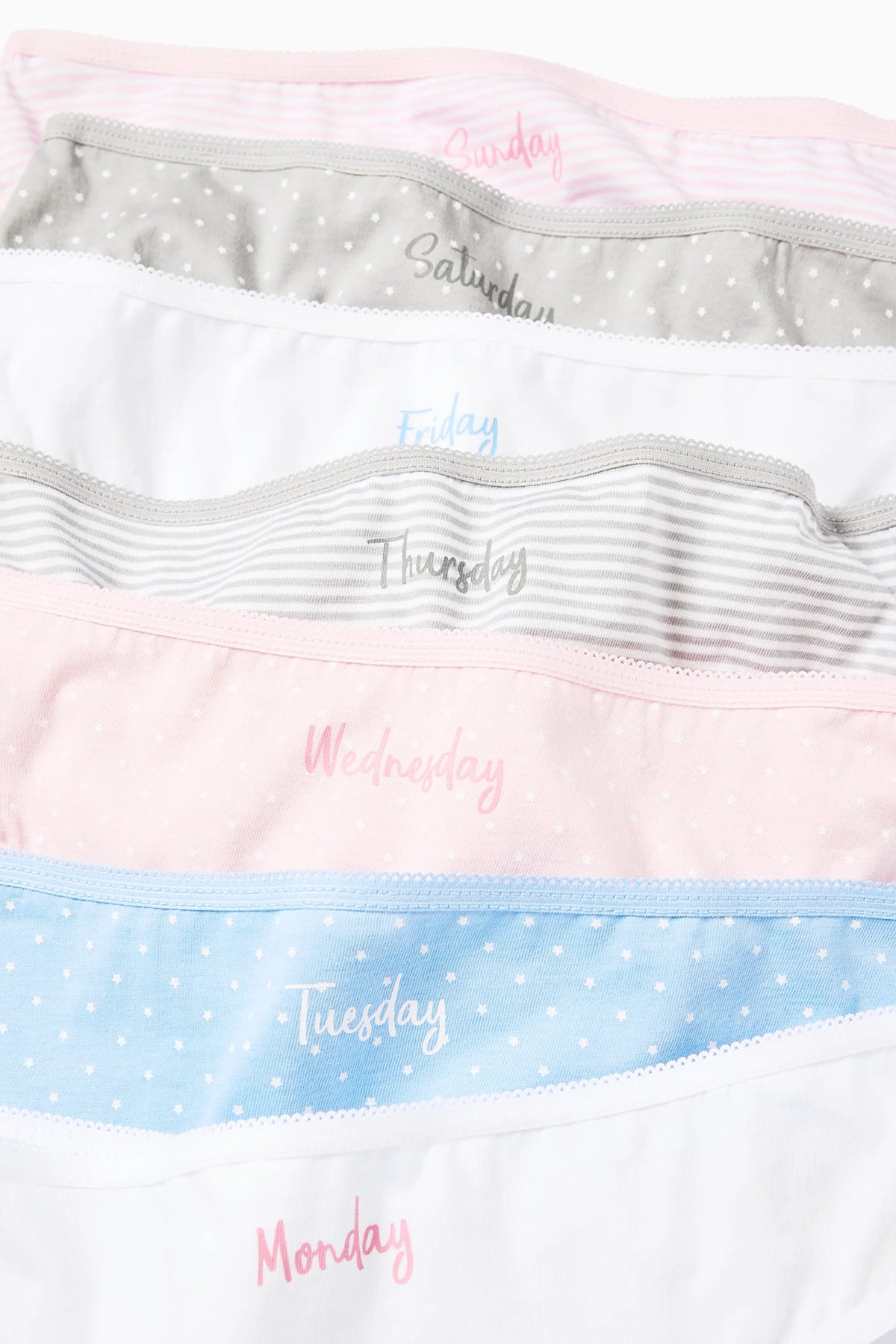 Pack of 5 Girls Breathable Soft Cotton Printed Briefs Underwear