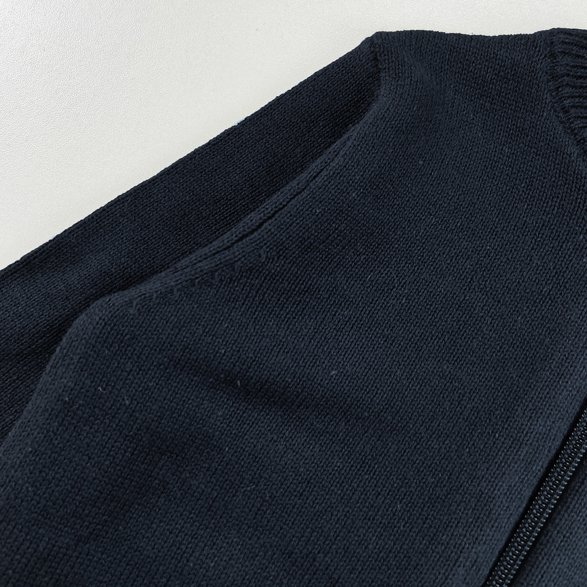 Boys Premium Cotton Knit Zip-Up Full Sleeve Sweater