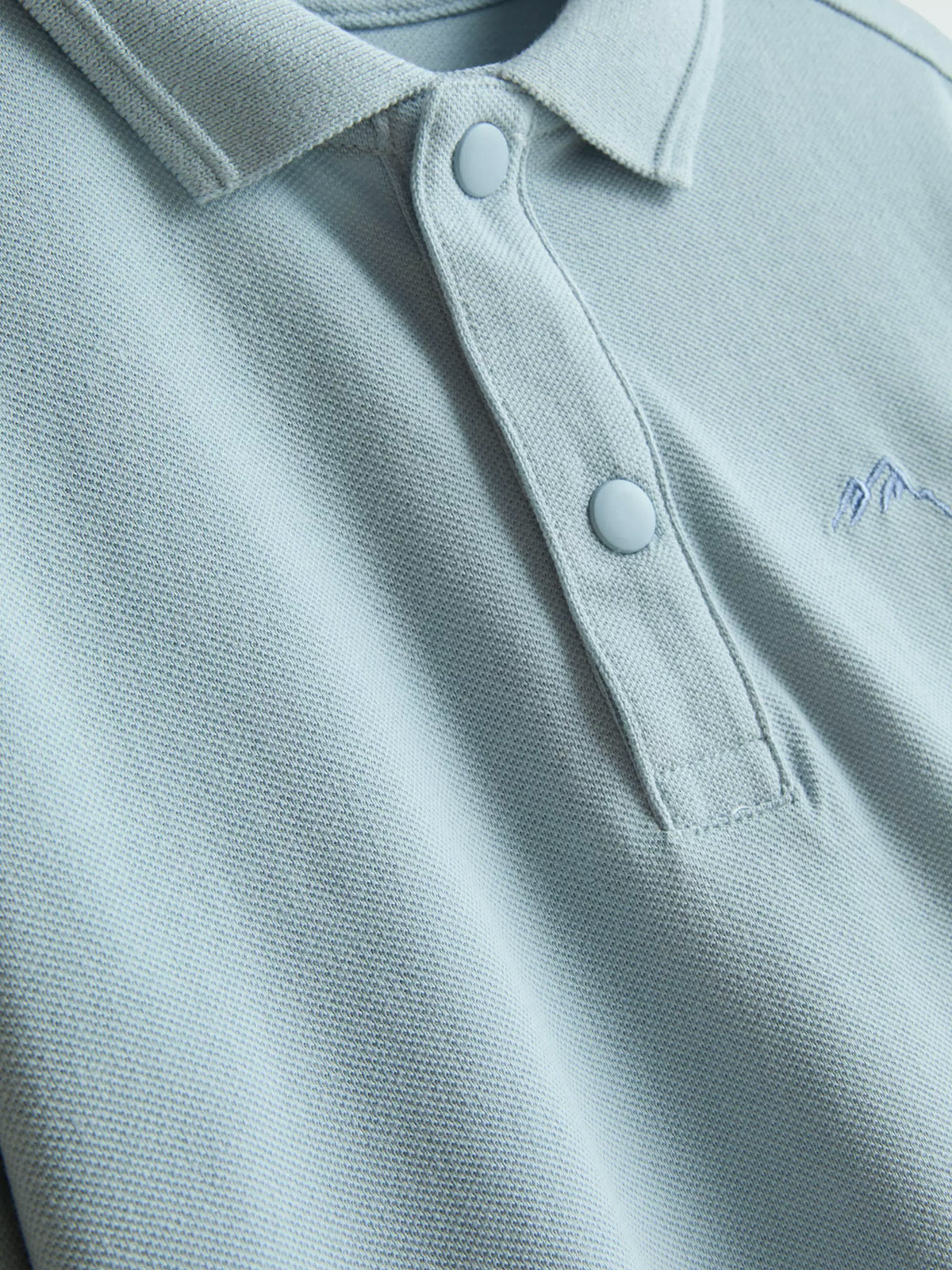 Boys Cotton Long-Sleeve Polo Shirt | 1-9 Years