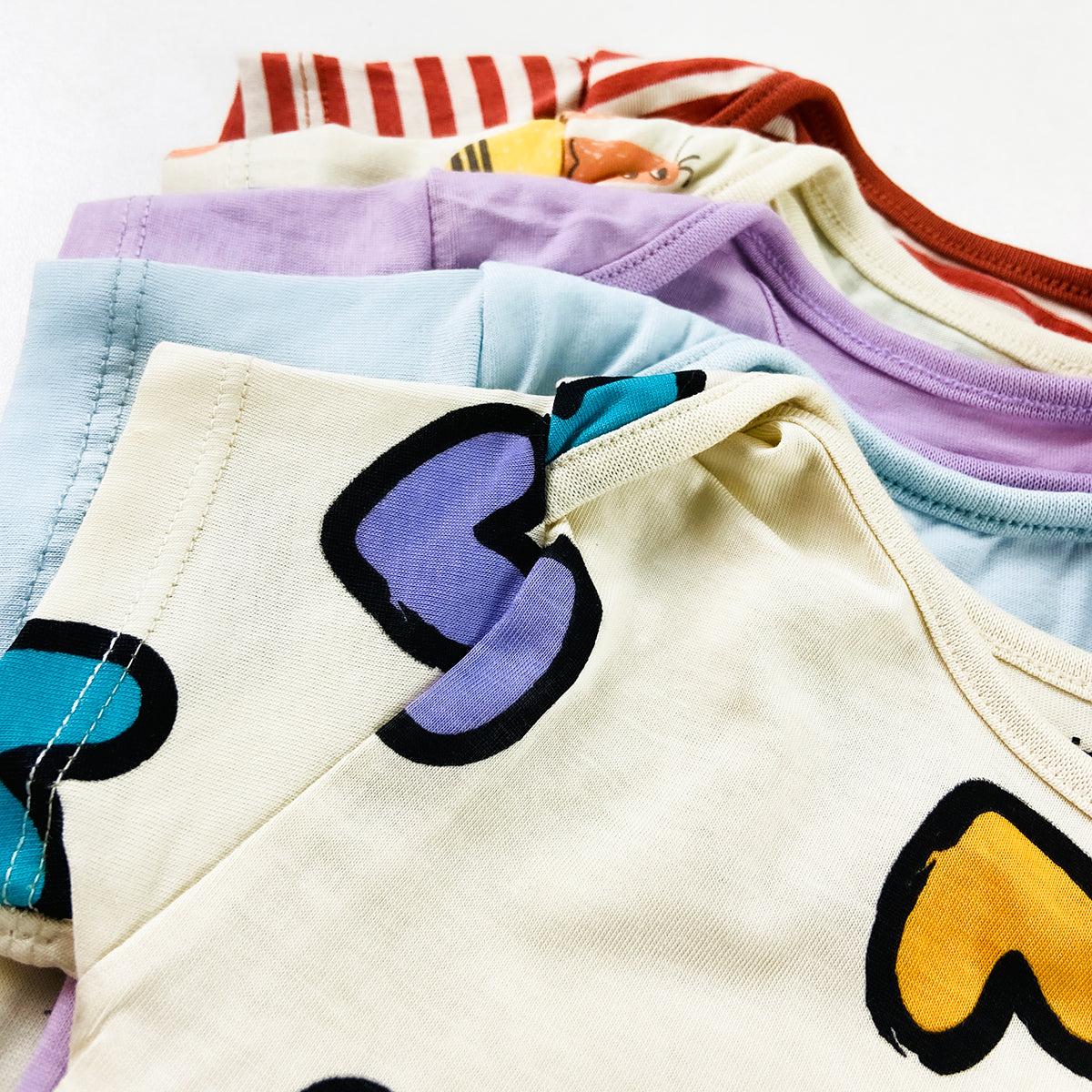 Pack of 5 Baby Short Sleeve Cotton Bodysuits Romper