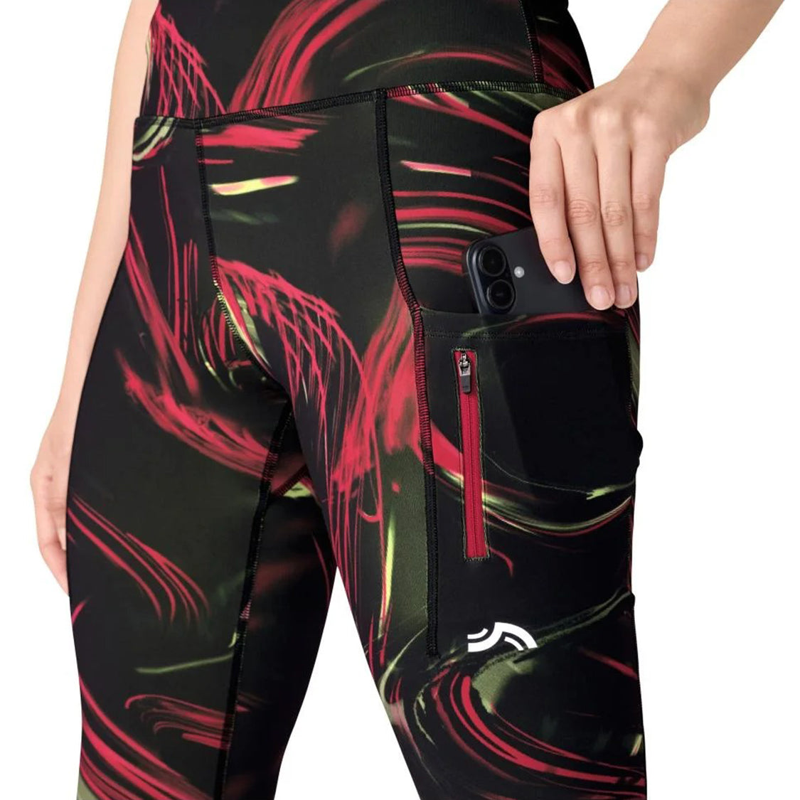 Womens Quick-Dry Capri Length Workout Pant with Pocket