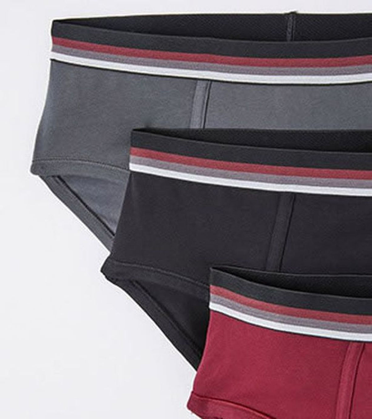 Pack of 3 Mens Classic Cotton Stretch Elastic Waistband Briefs