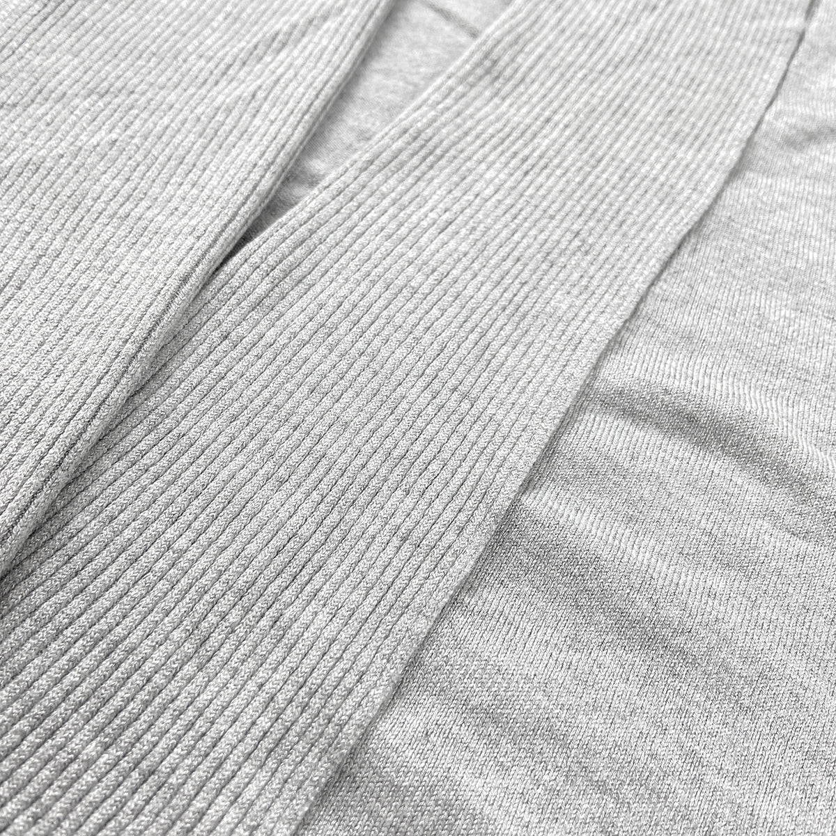 Womens Ribbed Trim Classic Open-Front Knit Cardigan