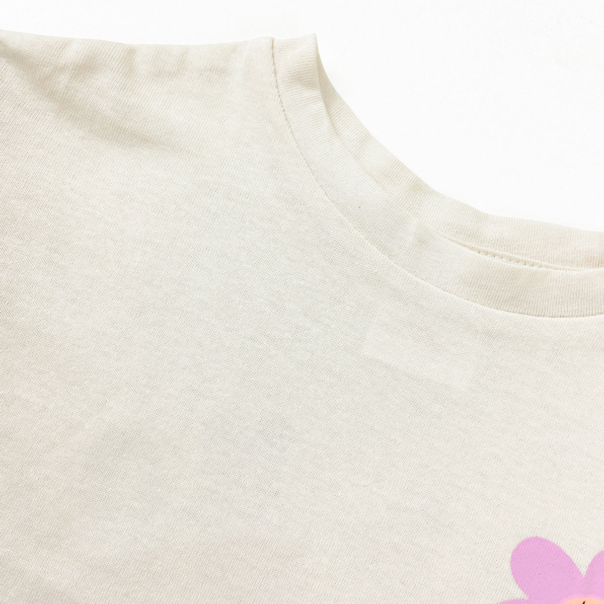 Girls Soft & Comfortable Cotton Ruffle Sleeve Flower Print T-Shirt