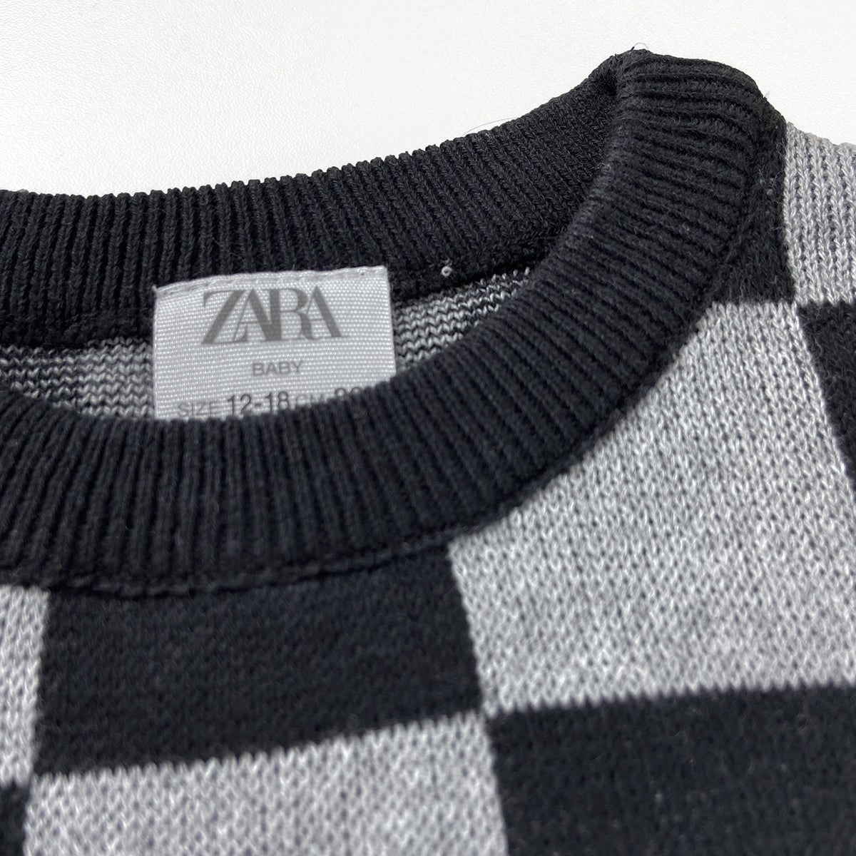 Boys Premium Checkered Soft Knit Pullover Ribbed Sweater