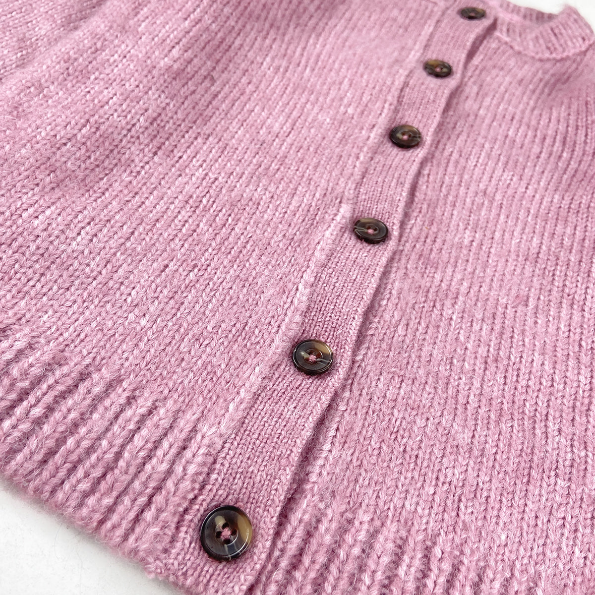 Girls Cable Knit Soft Cotton Cardigan Sweater