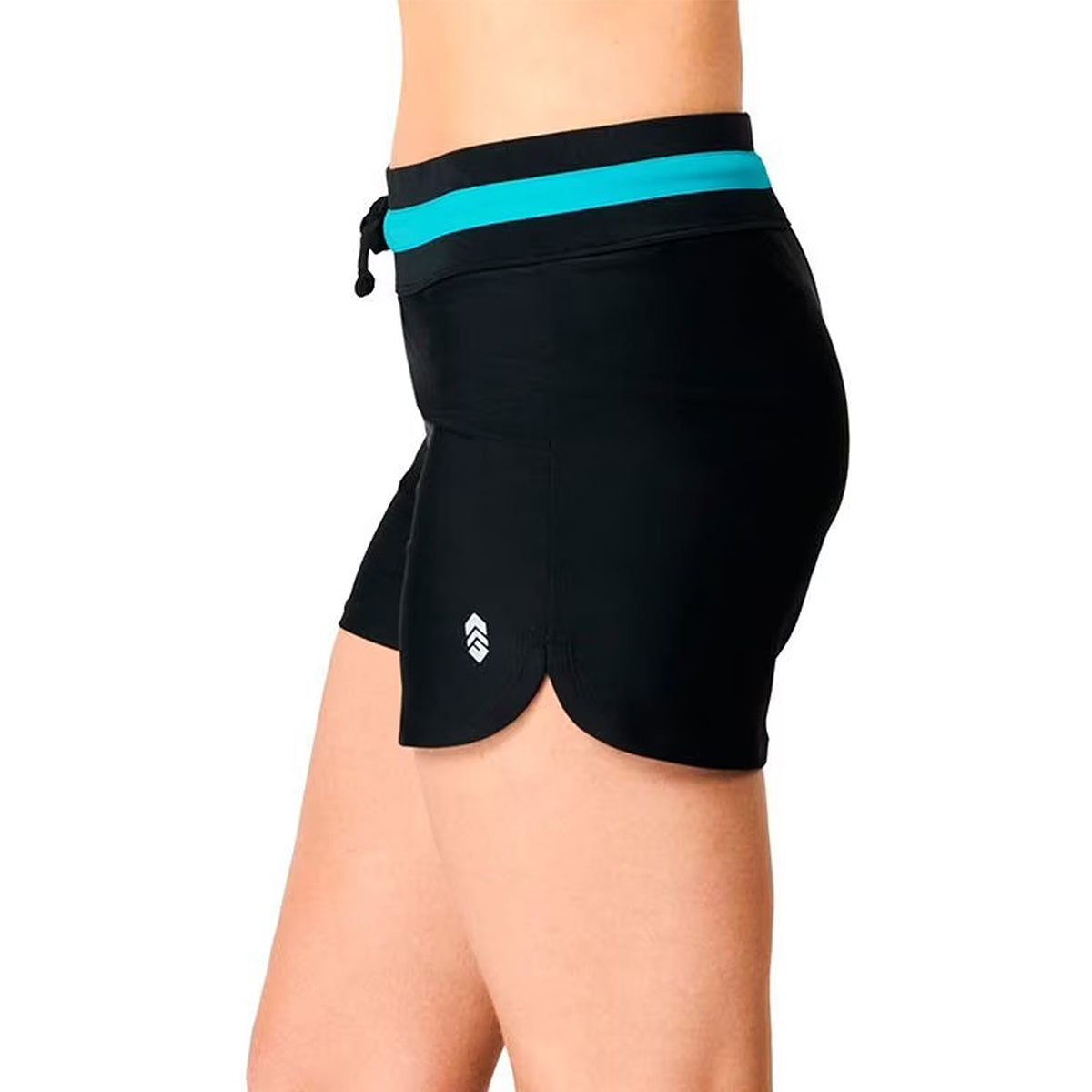 Womens Quick-Dry Swim Shorts with Built-In Brief