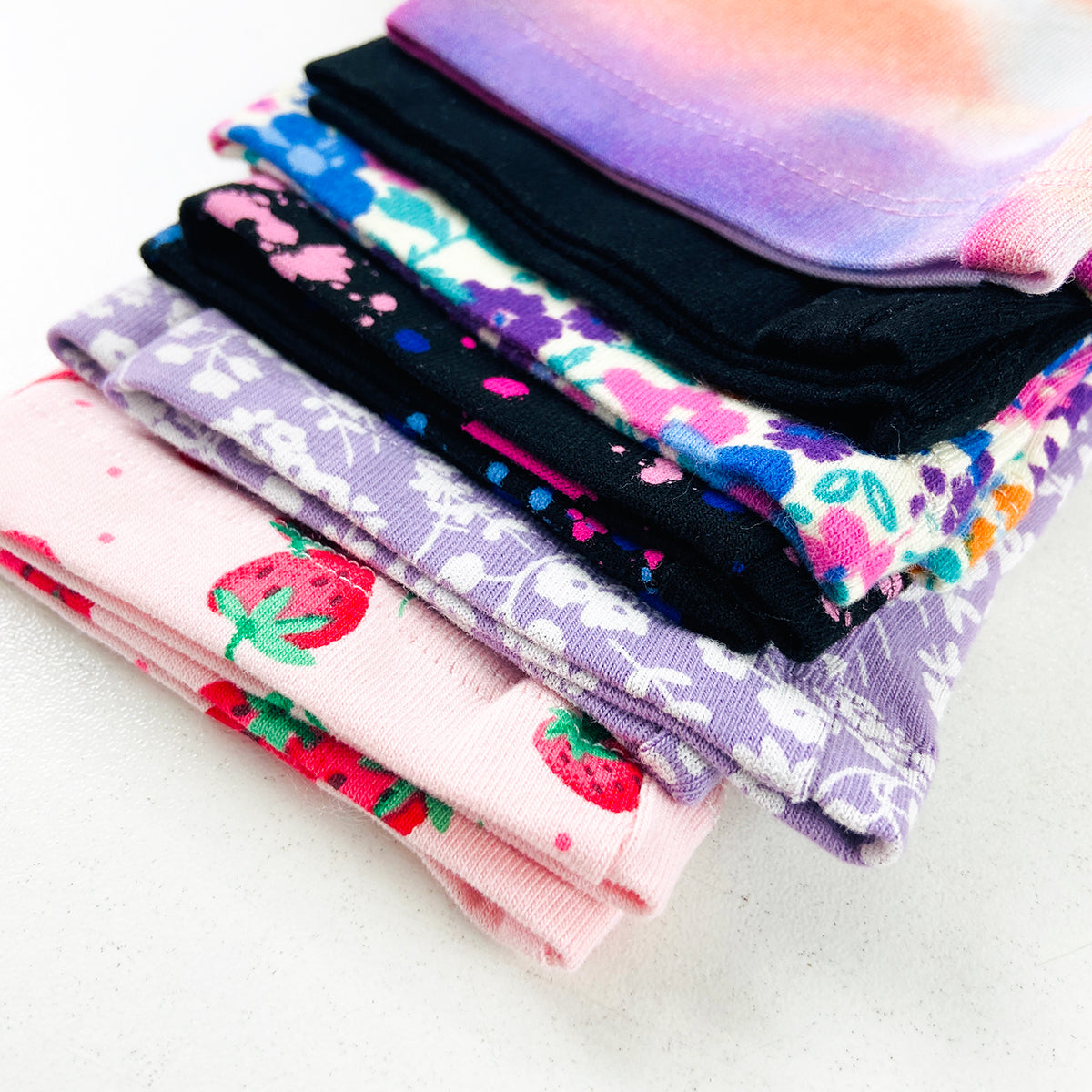 Girls Premium Cotton Jersey Printed Leggings